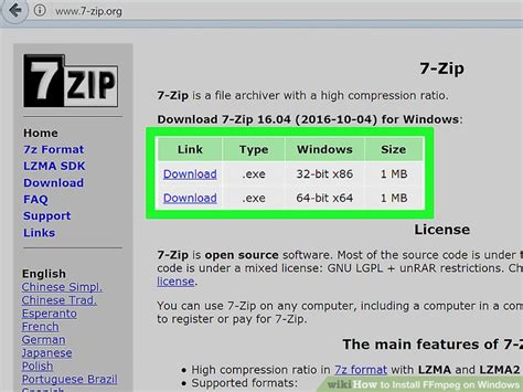 ffmpeg windows install.